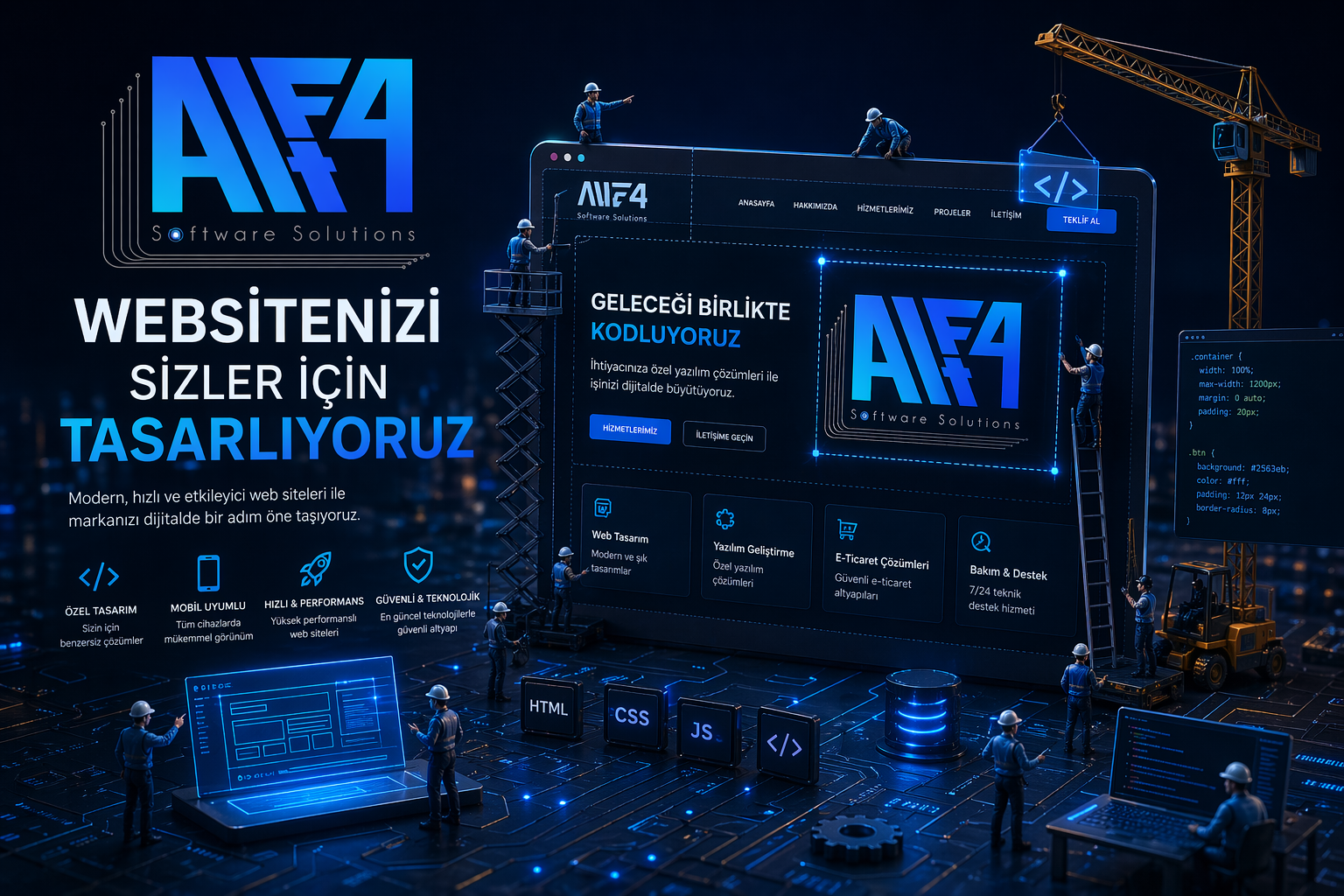 ALTF4 Yazılım Web Tasarım Görseli